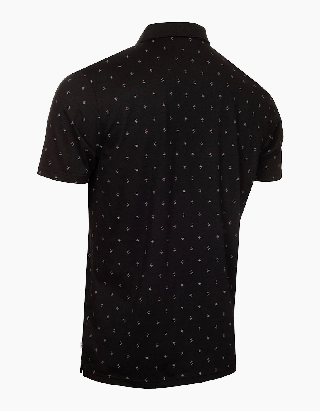 Graphic Print Collared Short Sleeve Polo Shirt