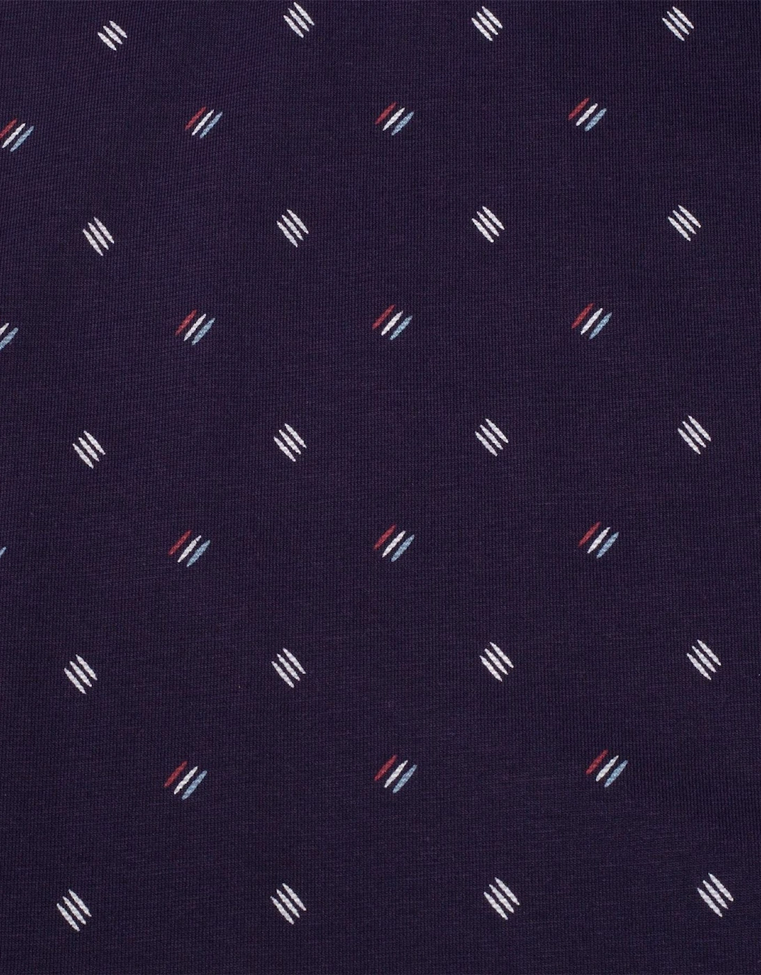 Graphic Print Collared Short Sleeve Polo Shirt