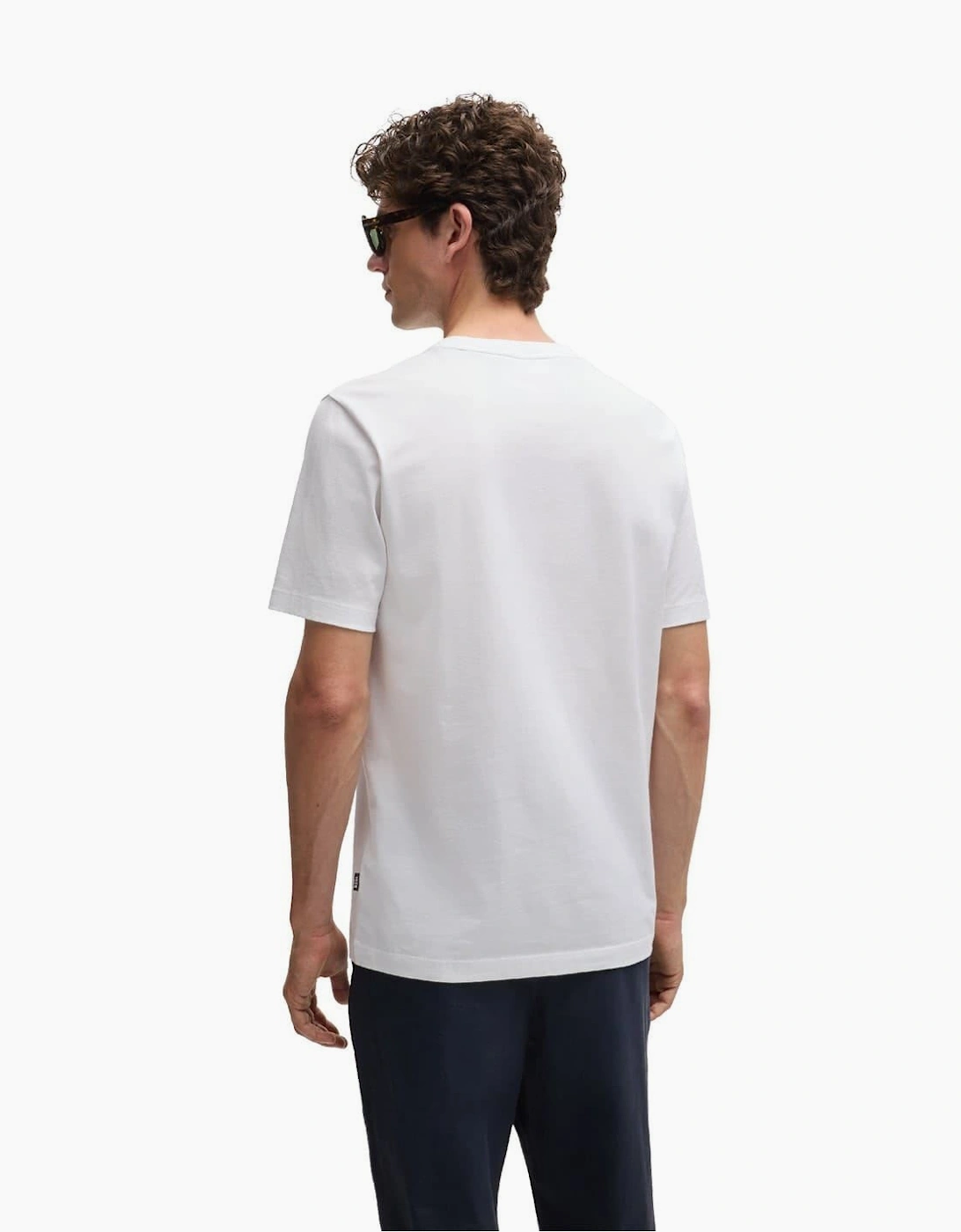 Text Graphic Crew Neck Short Sleeve Jersey T-Shirt