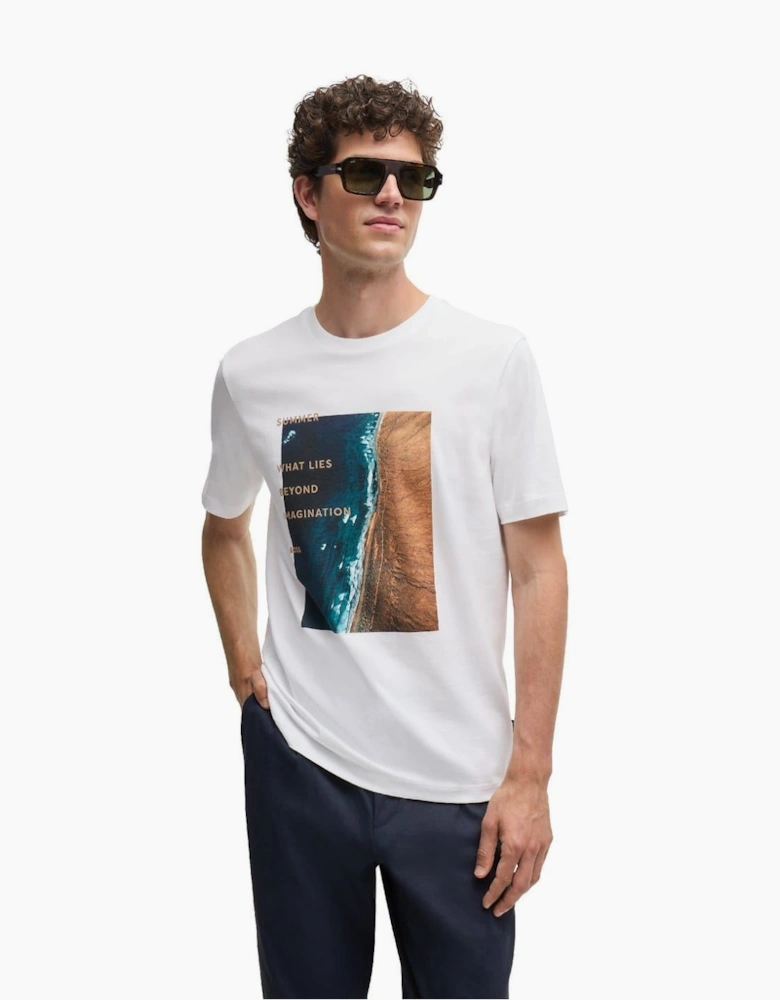Text Graphic Crew Neck Short Sleeve Jersey T-Shirt