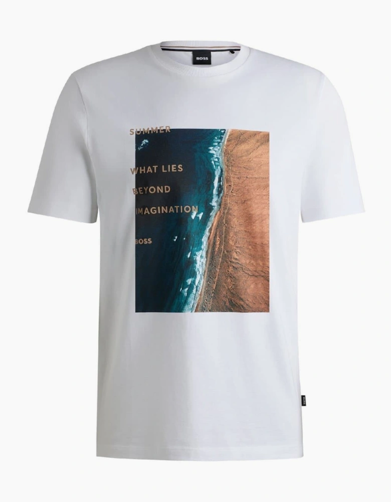 Text Graphic Crew Neck Short Sleeve Jersey T-Shirt