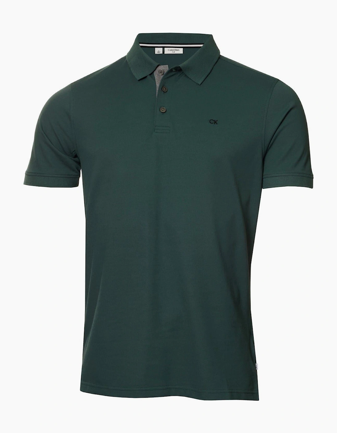 Embroidered Lacoste Lettering Collared Polo Shirt