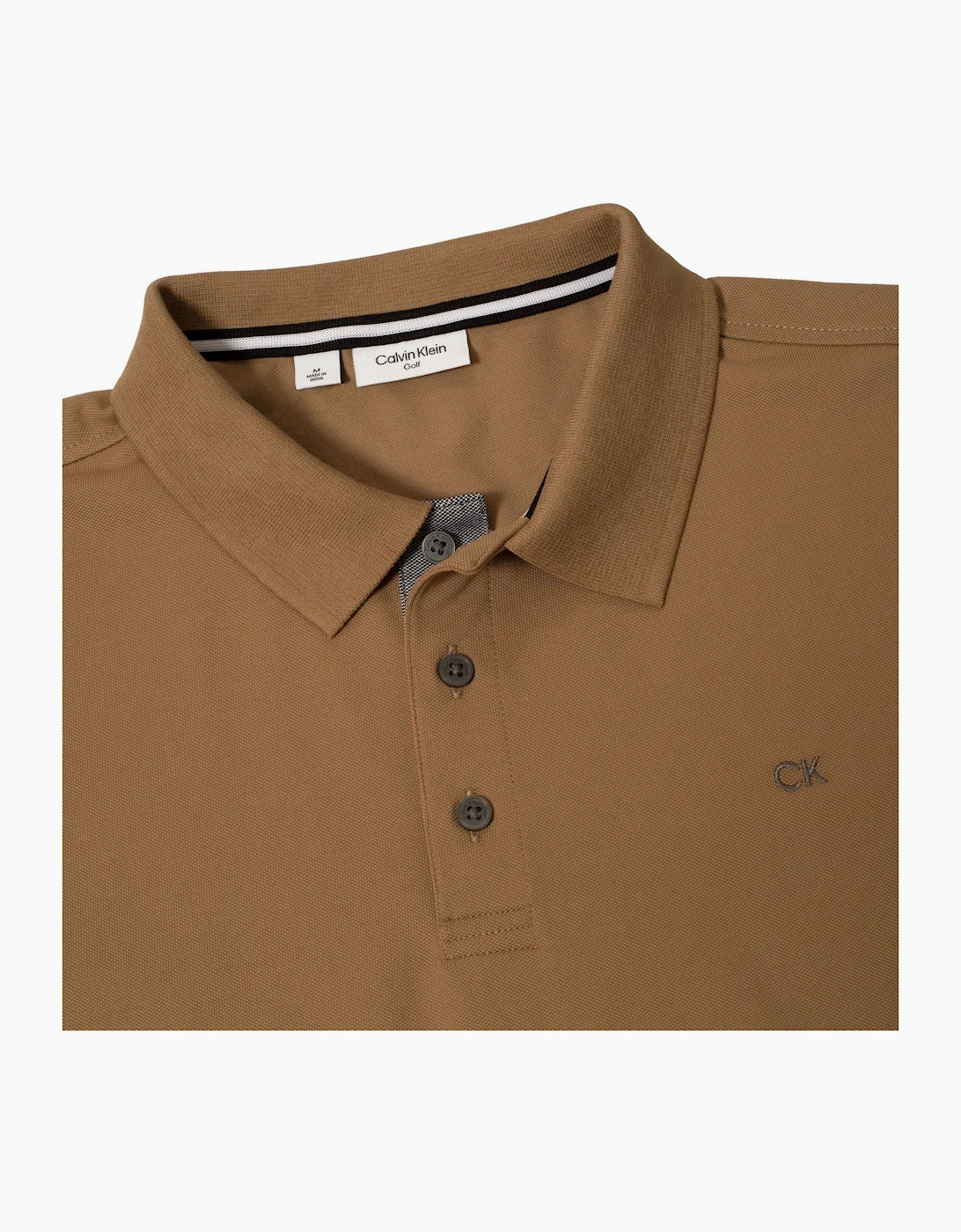 Embroidered Lacoste Lettering Collared Polo Shirt
