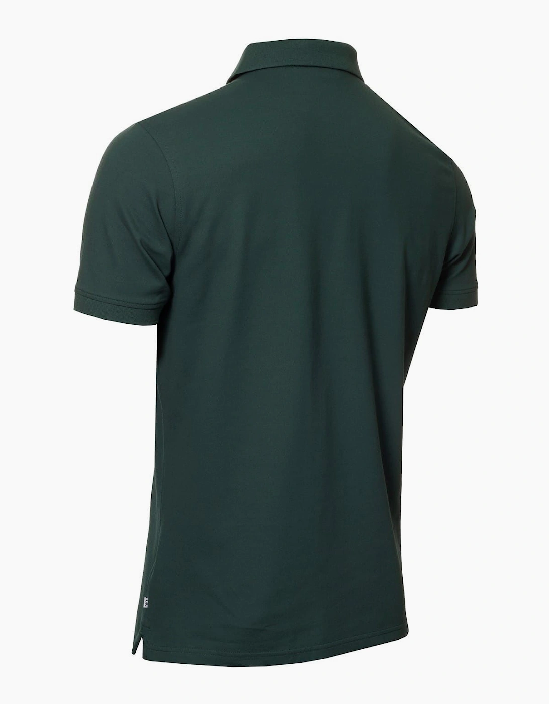 Embroidered Lacoste Lettering Collared Polo Shirt