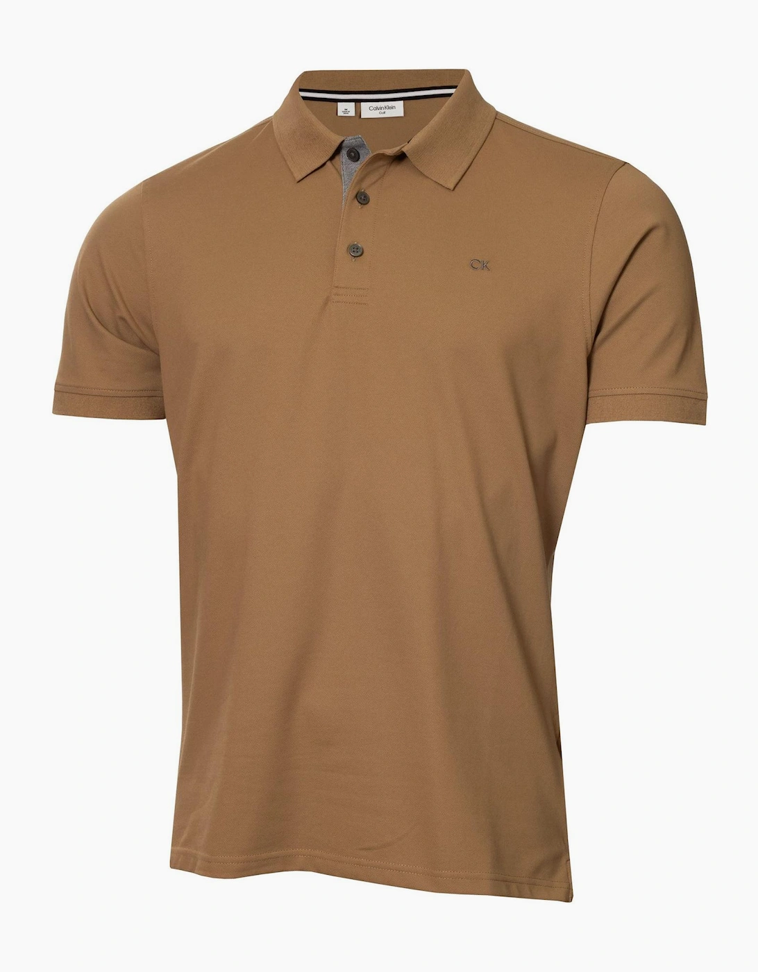 Embroidered Lacoste Lettering Collared Polo Shirt
