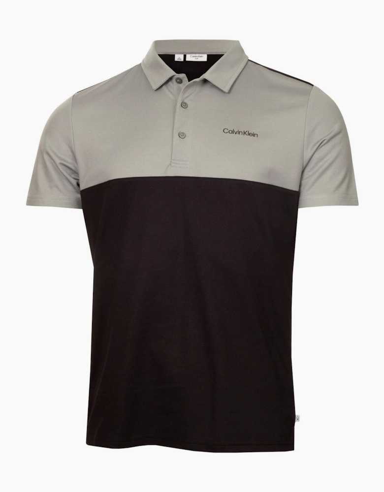 Embroidered Lacoste Lettering Collared Polo Shirt