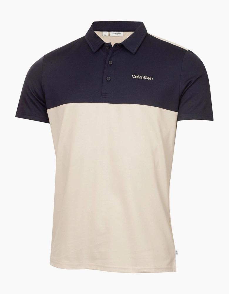Embroidered Lacoste Lettering Collared Polo Shirt