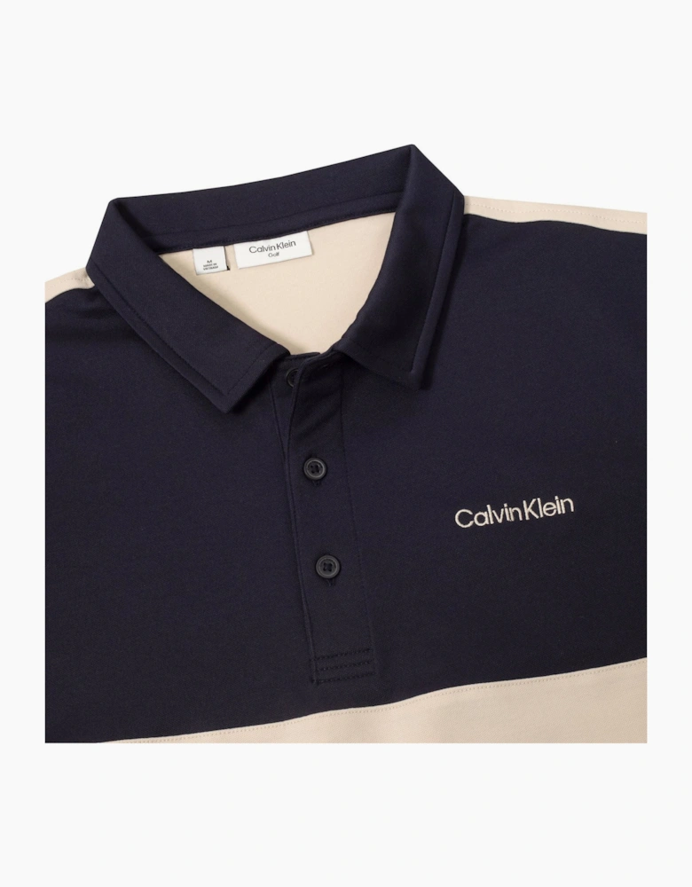 Embroidered Lacoste Lettering Collared Polo Shirt
