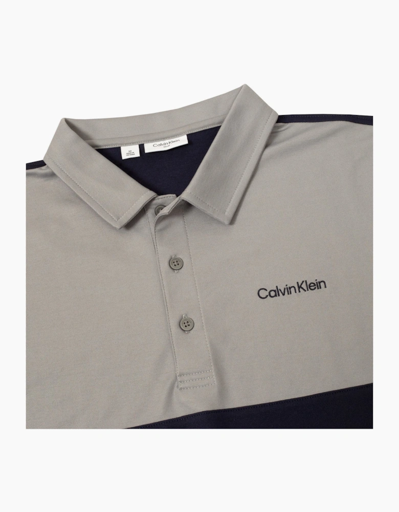 Embroidered Lacoste Lettering Collared Polo Shirt