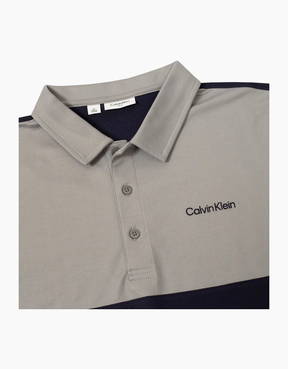 Embroidered Lacoste Lettering Collared Polo Shirt