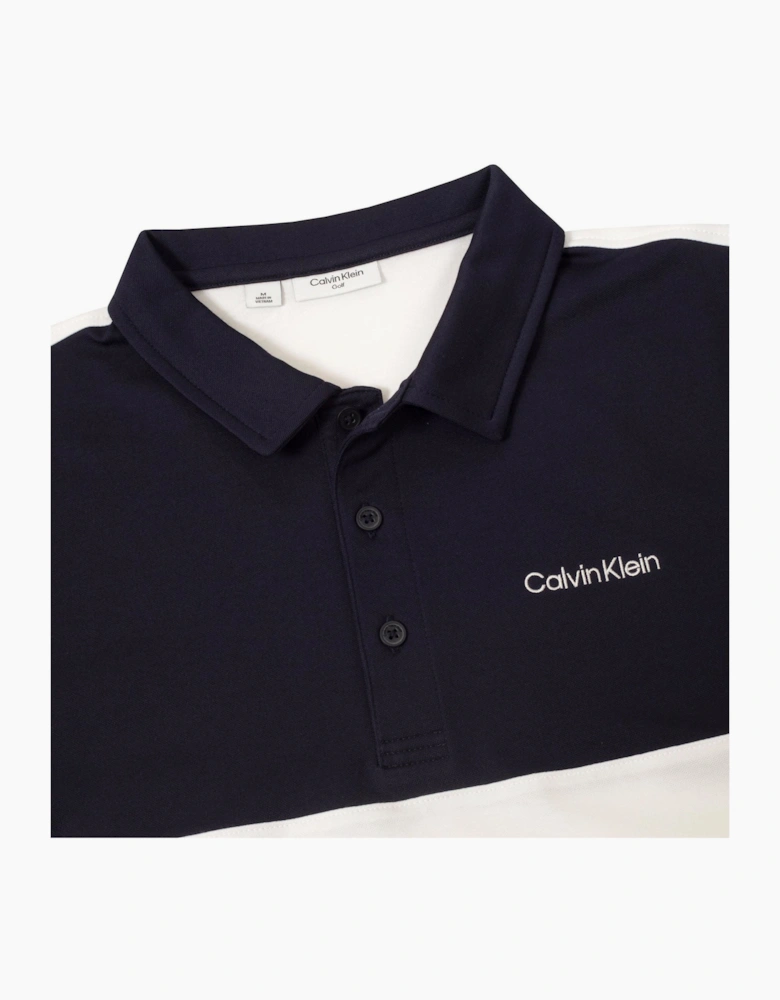 Embroidered Lacoste Lettering Collared Polo Shirt