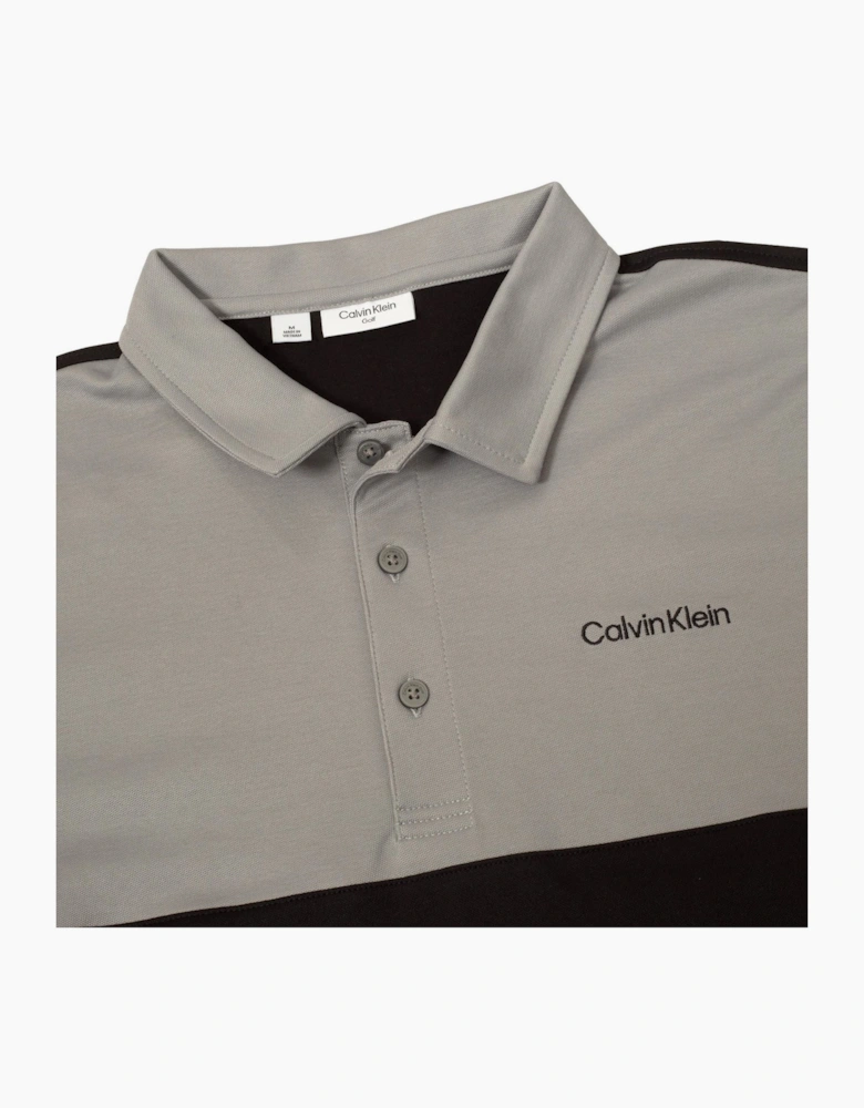 Embroidered Lacoste Lettering Collared Polo Shirt