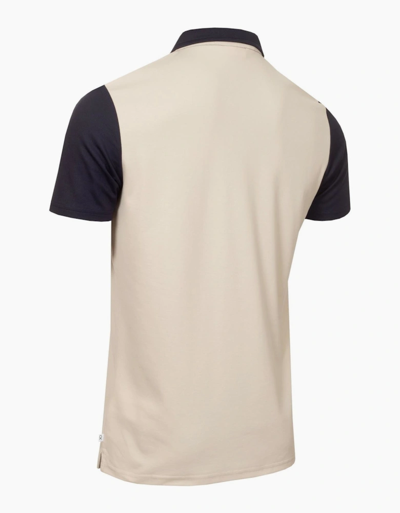 Embroidered Lacoste Lettering Collared Polo Shirt
