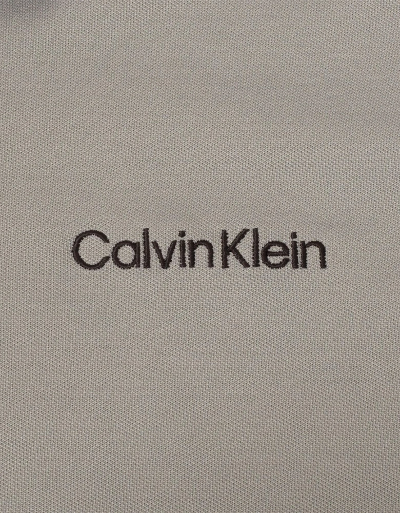 Embroidered Lacoste Lettering Collared Polo Shirt