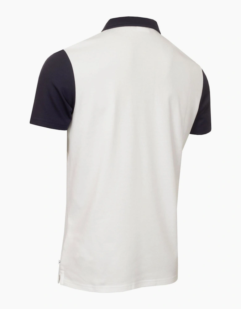 Embroidered Lacoste Lettering Collared Polo Shirt