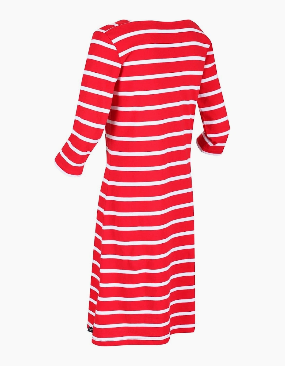 Paislee Boat Neck Three Quarter Sleeve Knee Length Dress