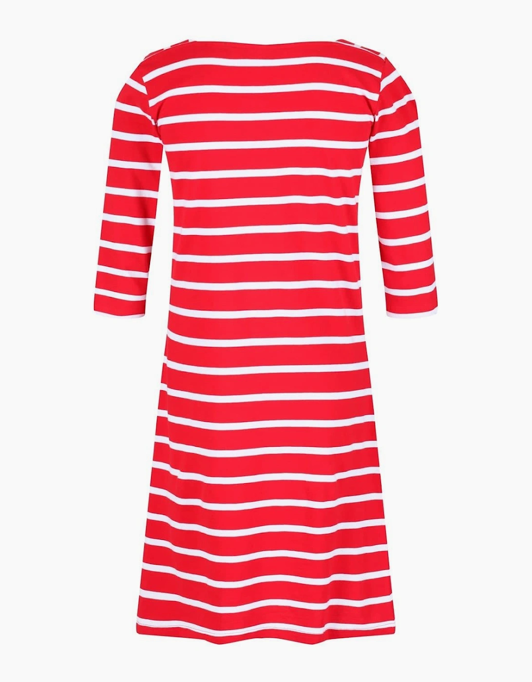 Paislee Boat Neck Three Quarter Sleeve Knee Length Dress