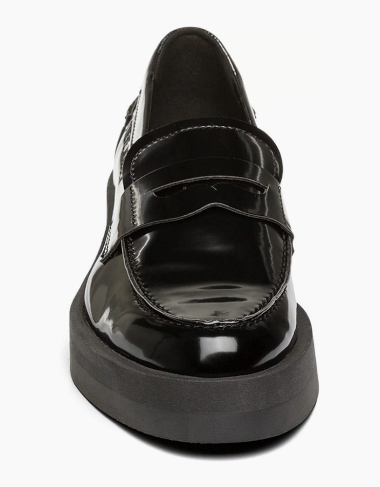 Penny Loafers with Low Block Heel