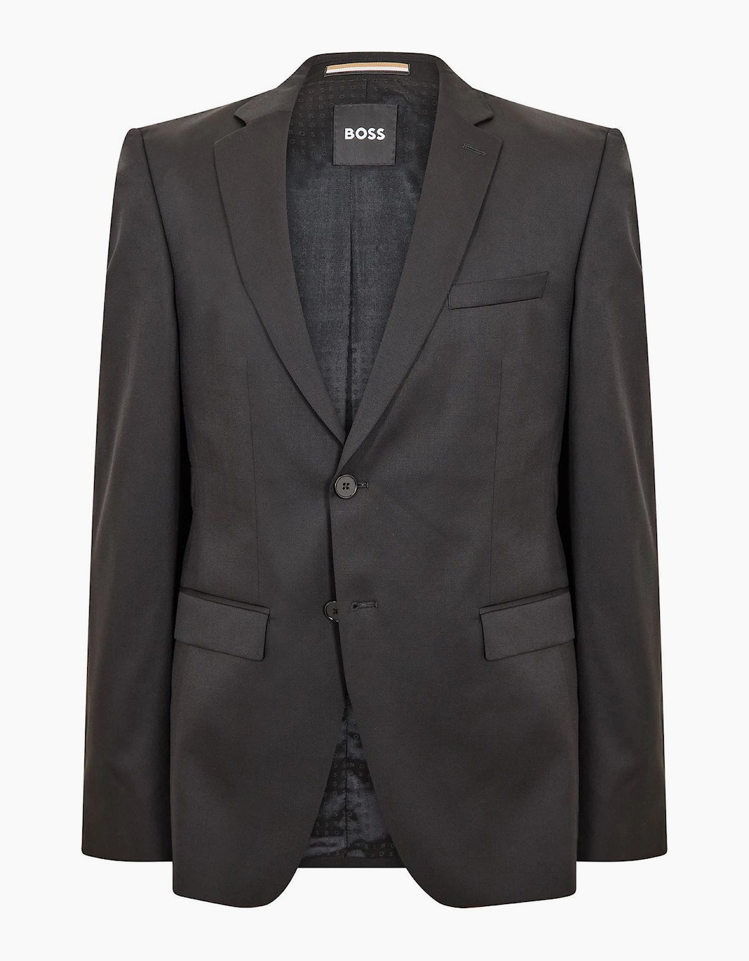 Reymond Solid Patterned Flap Pocket Suit Jacket