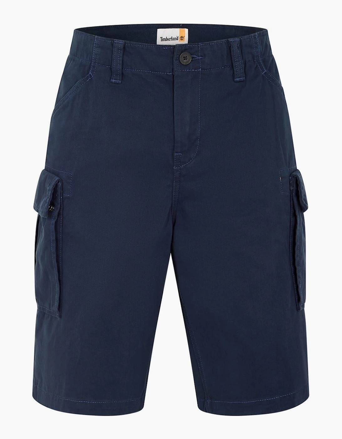 Solid Patterned Regular Fit Cargo Shorts