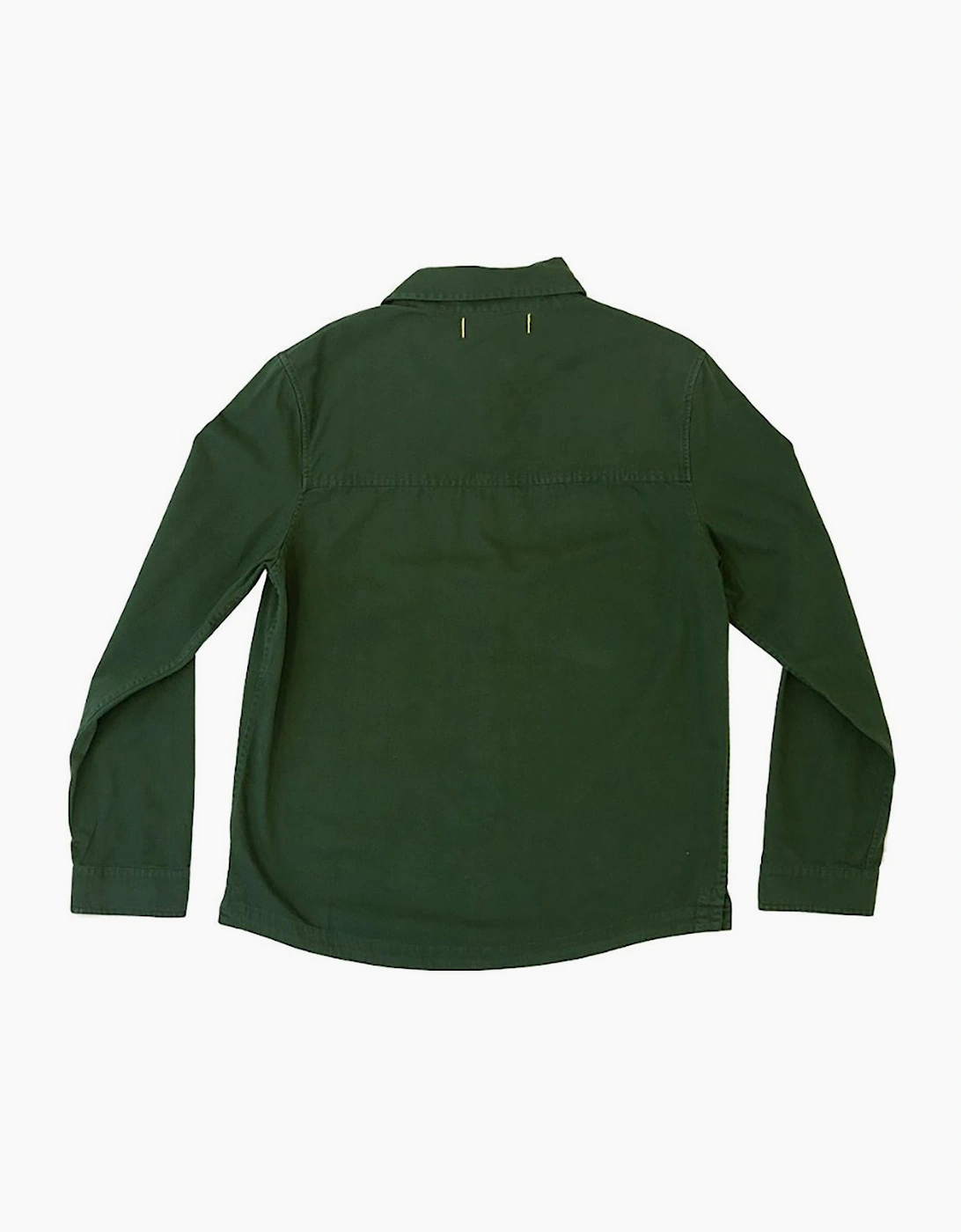 Collared Neck Long Sleeve Shirt with Chest Pocket