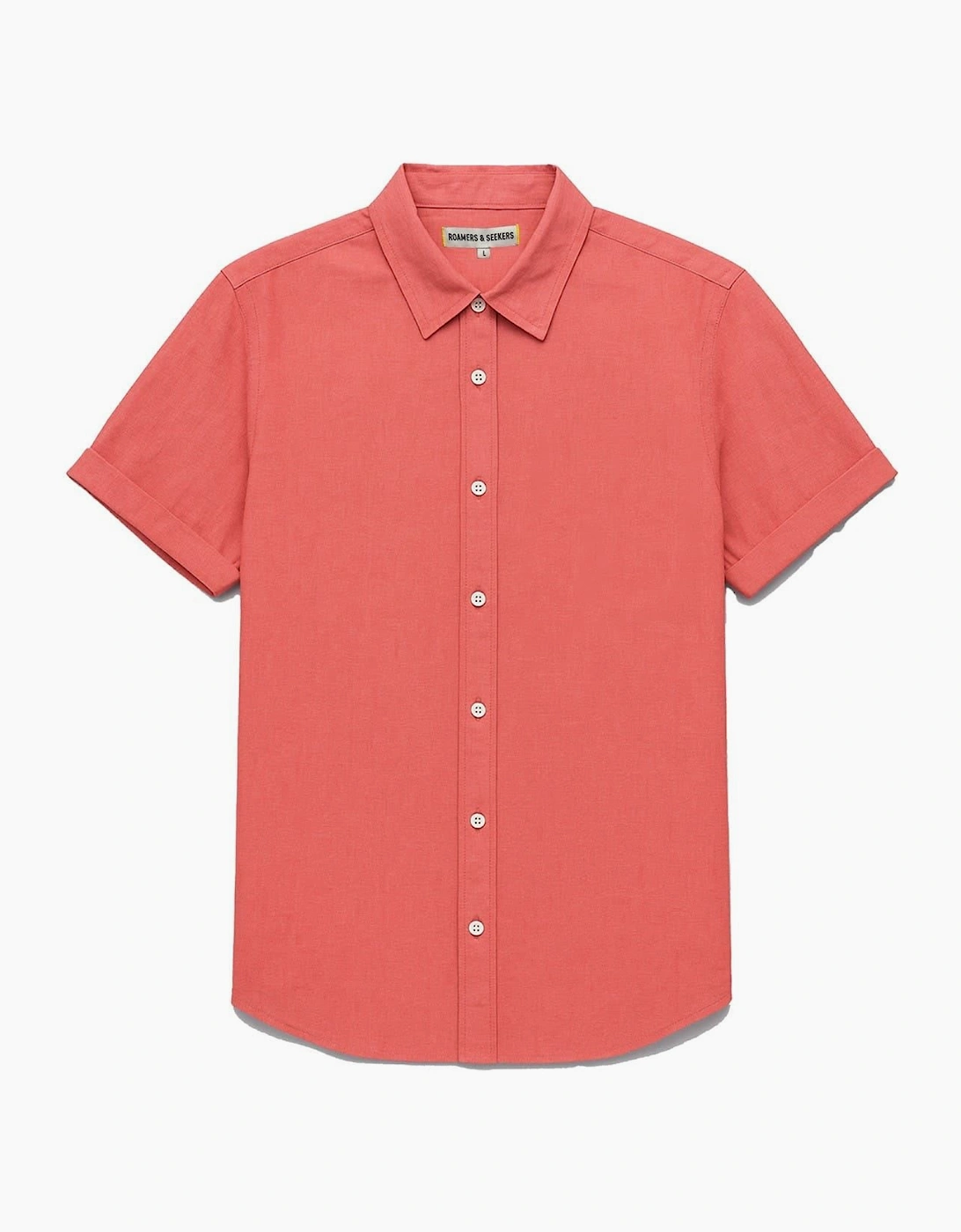 Collared Neck Shirt Collar Short Sleeve Shirt