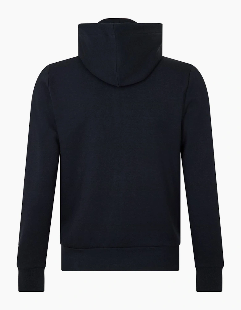 Saggy Solid Patterned Hooded Drawstring Ribbed Cuff Sweat Jacket