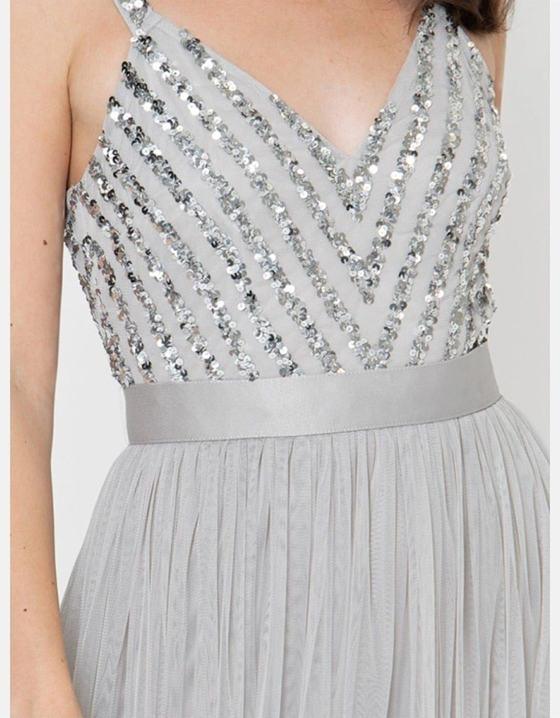 V-Neck Sleeveless Maxi Gown