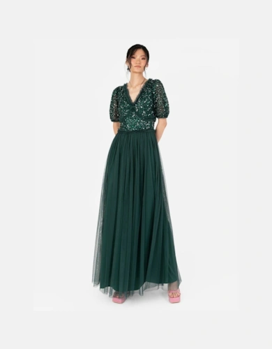 sachin and babi light blue dress Poplin Rib-Knit Drop Waist Midi Dress main image 0