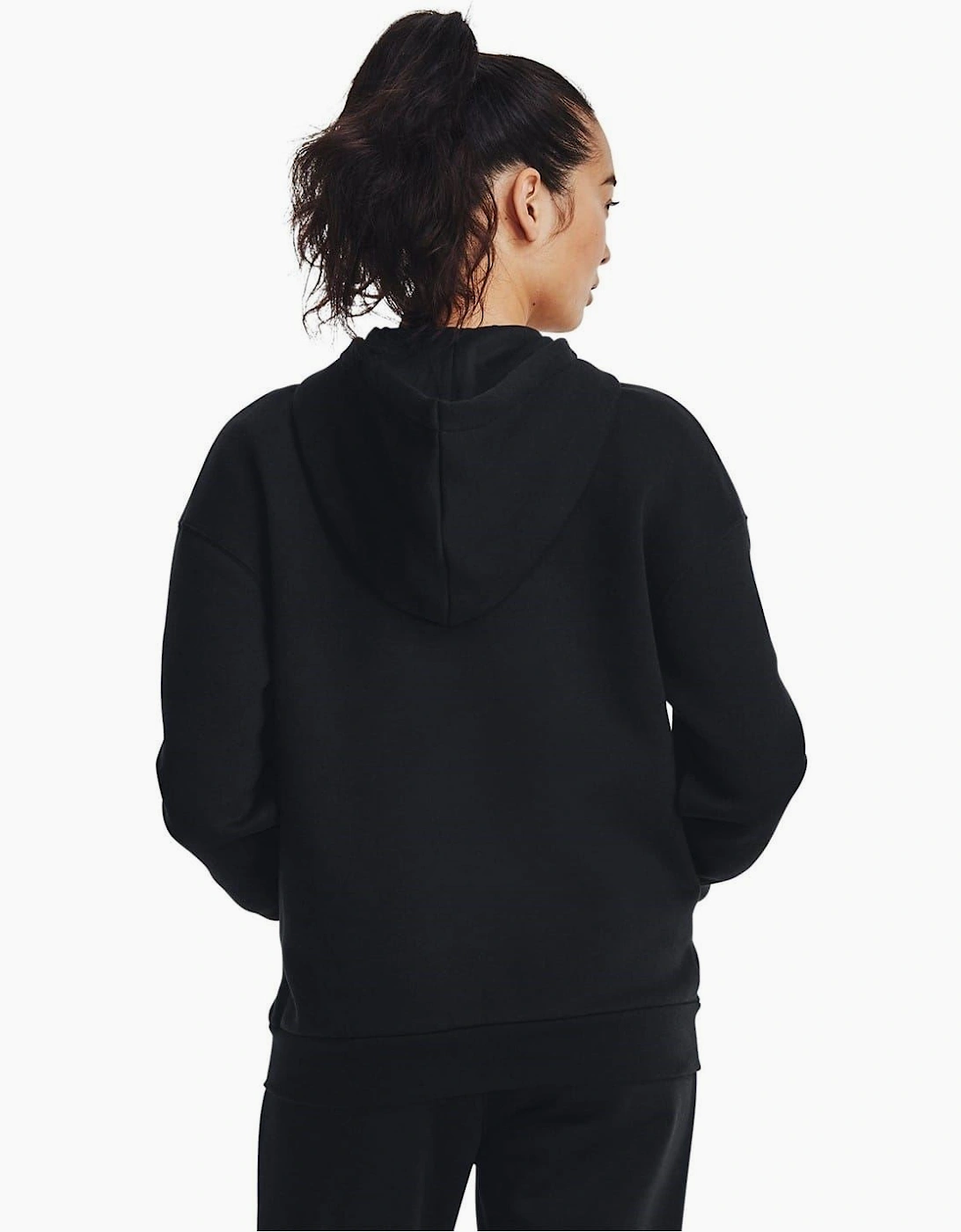 Essential Solid Patterned Hooded Ribbed Cuff Sweat Jacket