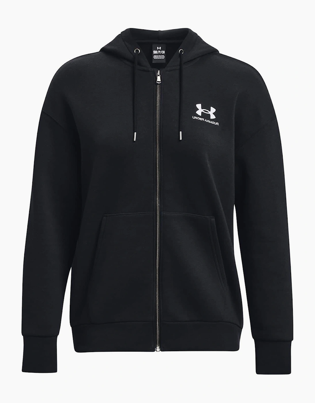 Essential Solid Patterned Hooded Ribbed Cuff Sweat Jacket, 7 of 6