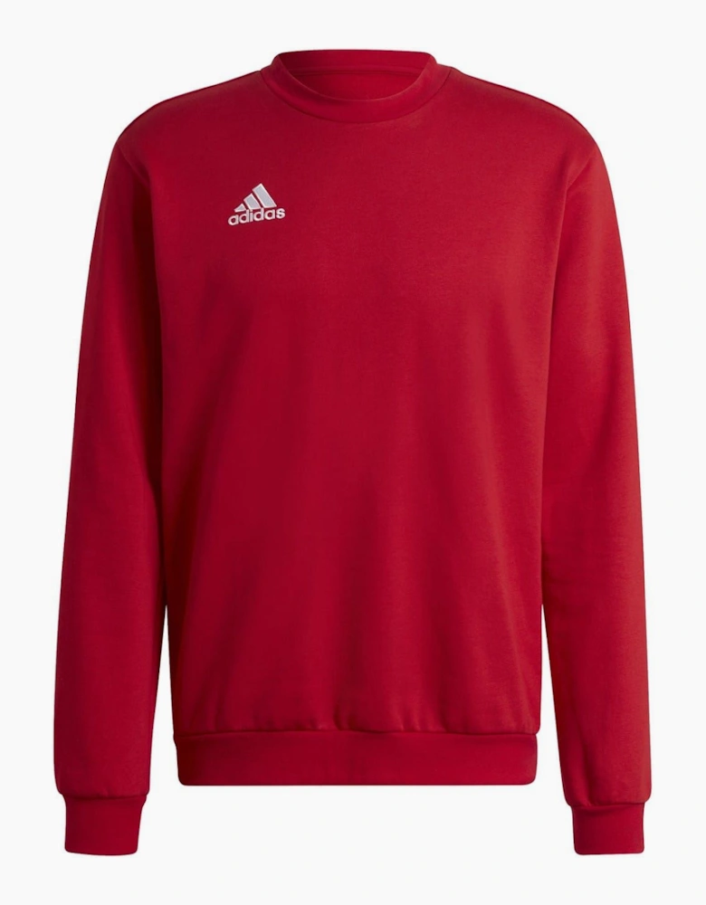 Crew Neck Ribbed Collar Long Sleeve Sweatshirt