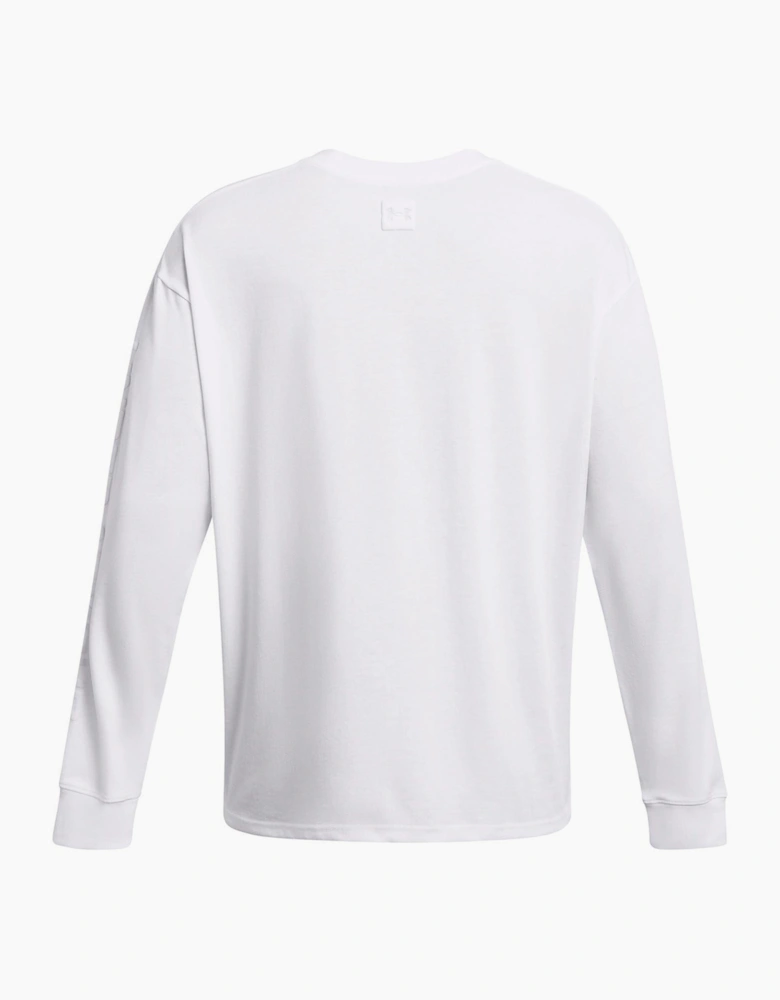 Embossed Logo Long Sleeve Jersey T-Shirt