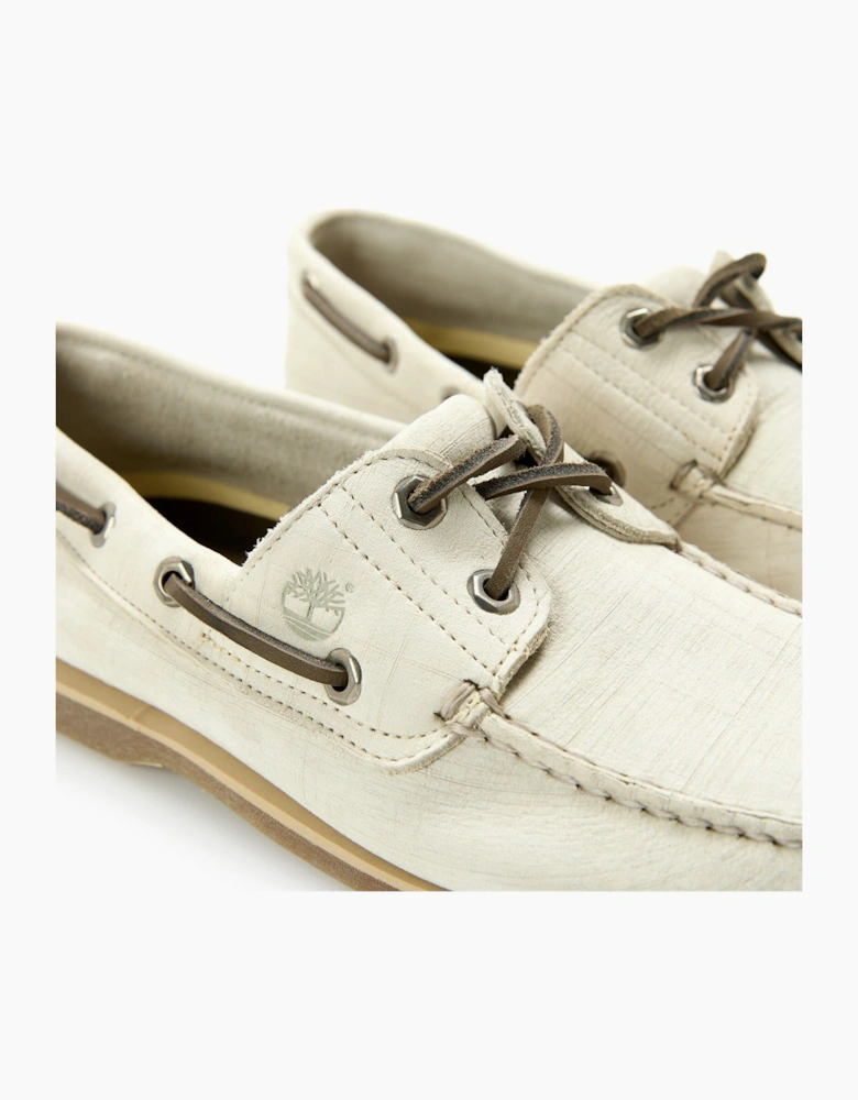 Classic Textured Lace Up Boat Shoes