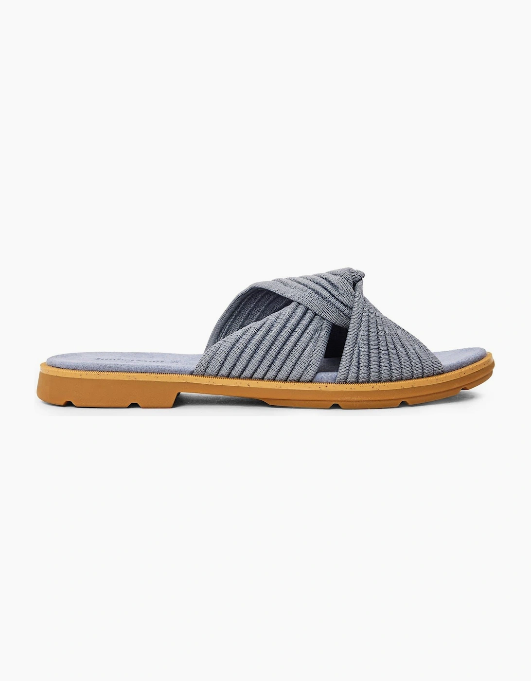 Timberland Women's Grey Calista Bay Textured Slide Sandals - Size: 3.5