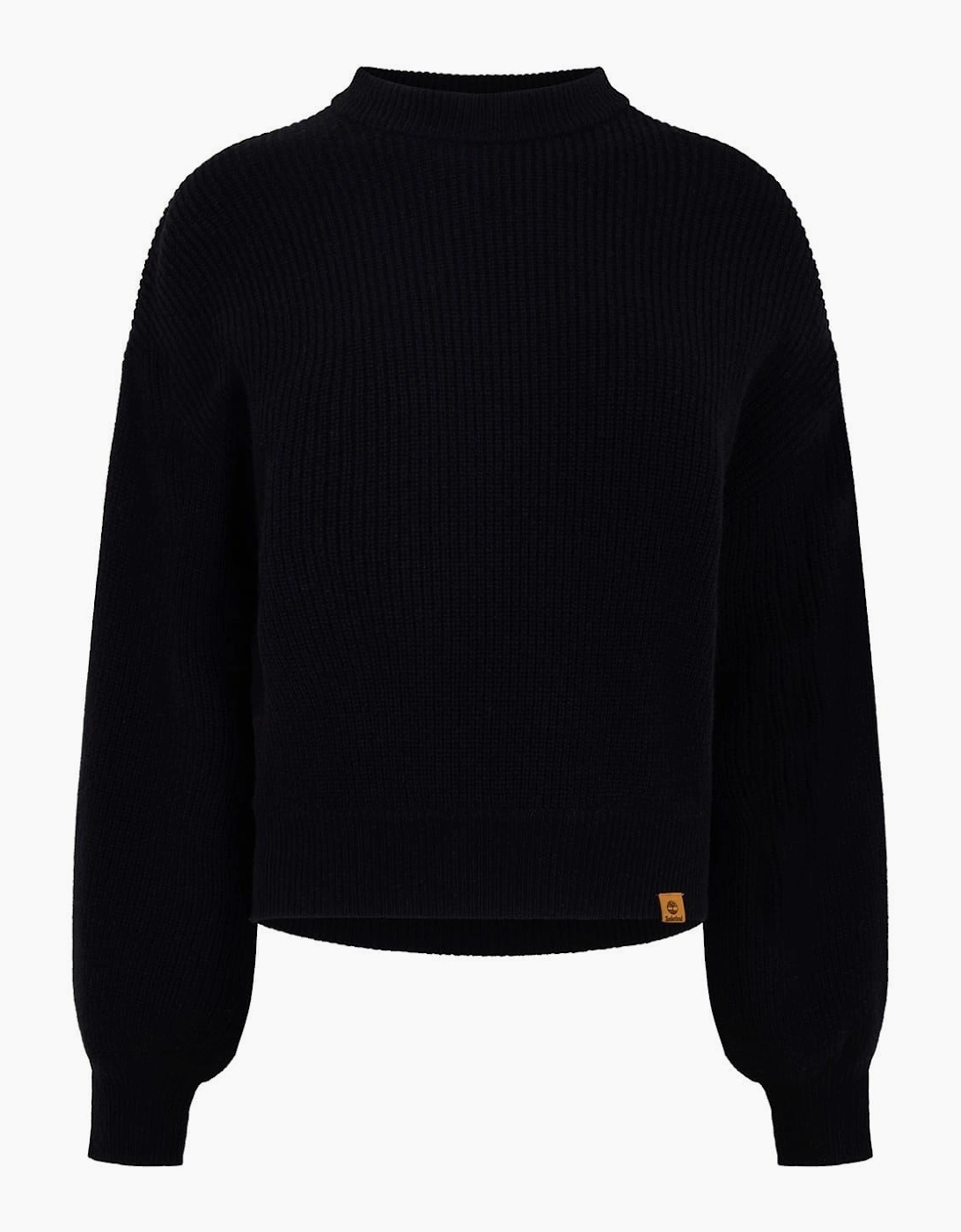Crew Neck Ribbed Collar Long Sleeve Sweater, 2 of 1