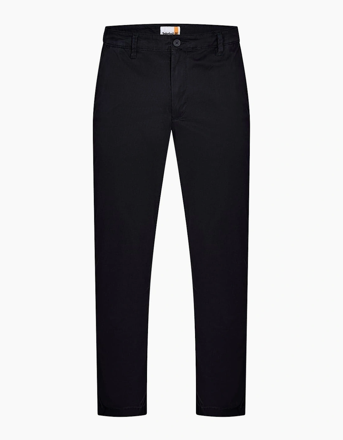 Twill Solid Patterned Straight Chinos, 2 of 1