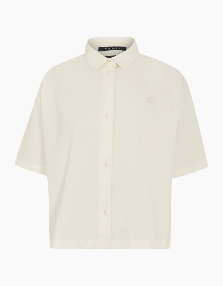 Collared Neck Short Sleeve Relaxed Fit Shirt