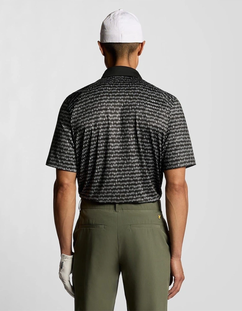 Collared Neck Short Sleeve Polo Shirt