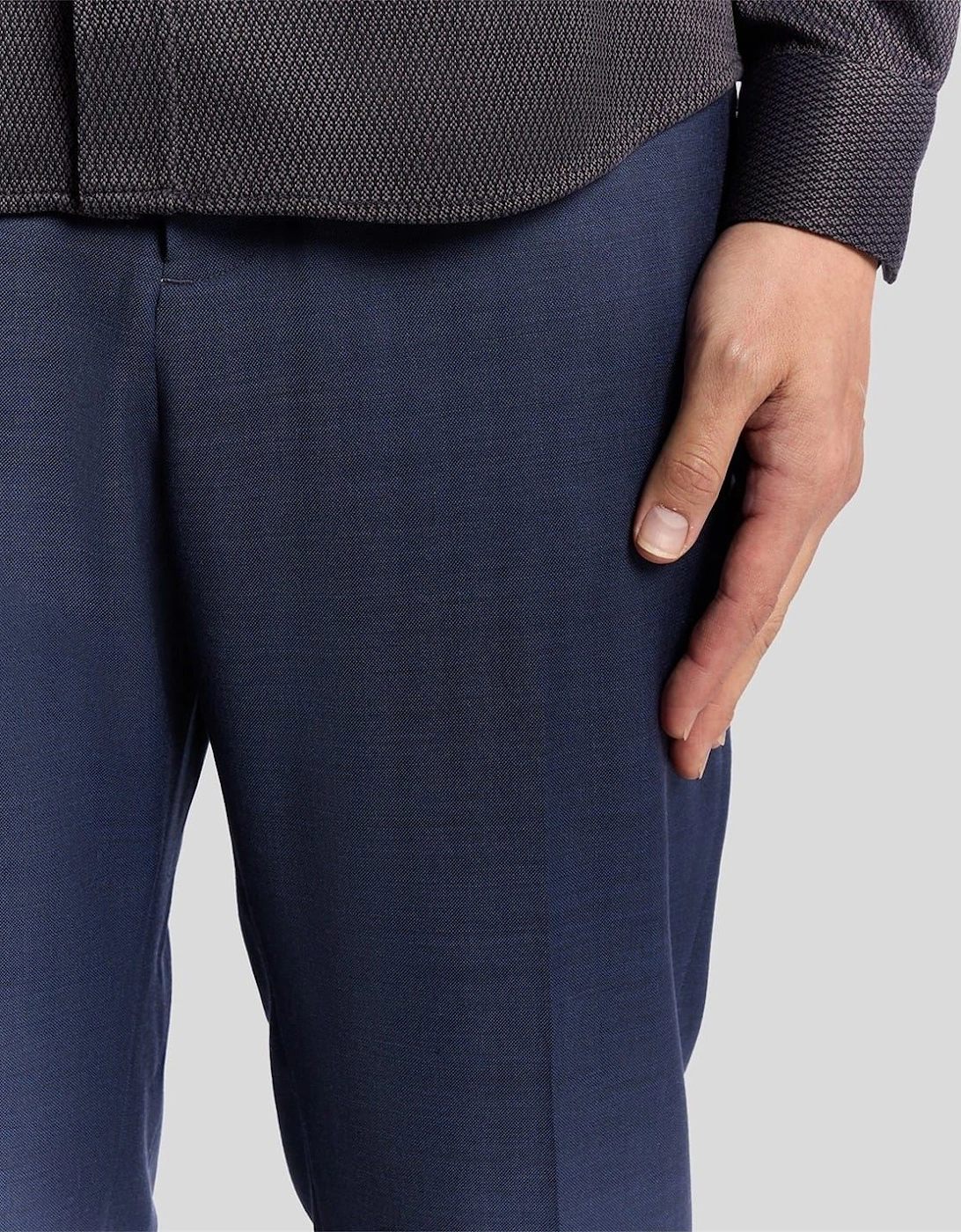 Solid Patterned Straight Chinos