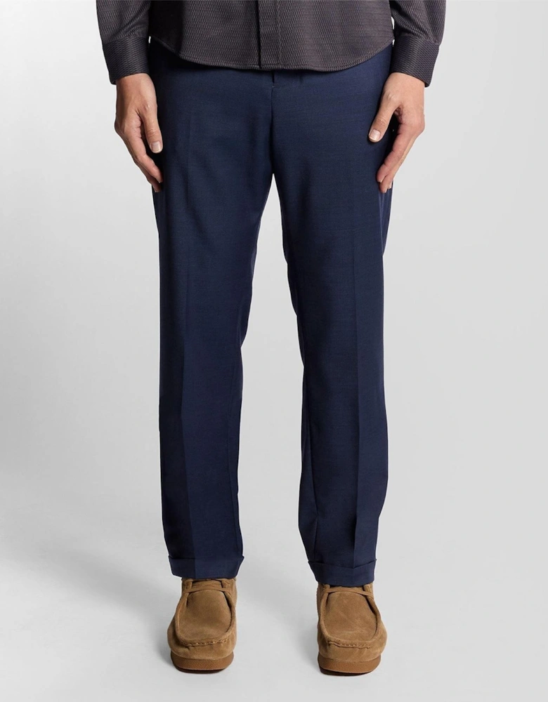 Solid Patterned Straight Chinos