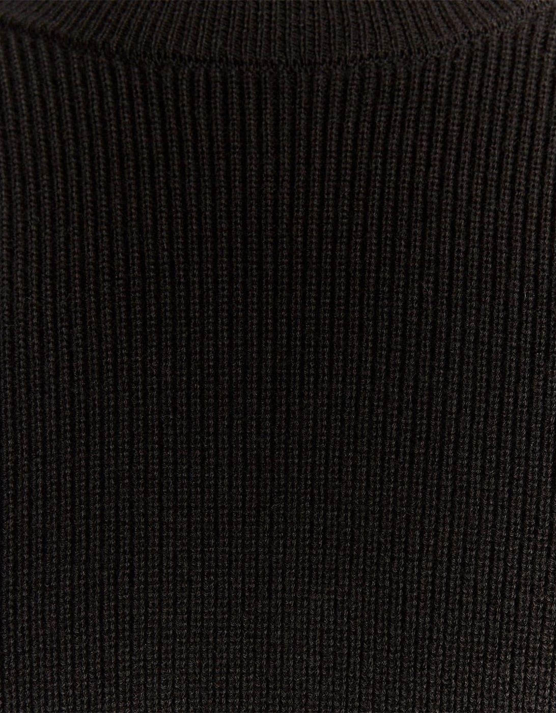 Ribbed Crew Neck Raglan Sleeve Sweater, 3 of 2