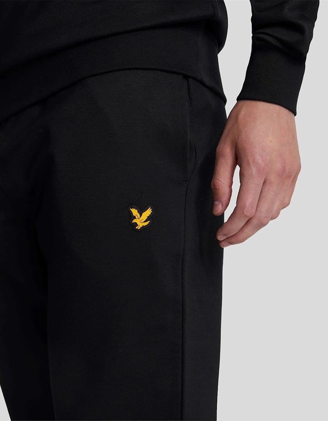 Eagle Logo Solid Patterned Slim Joggers