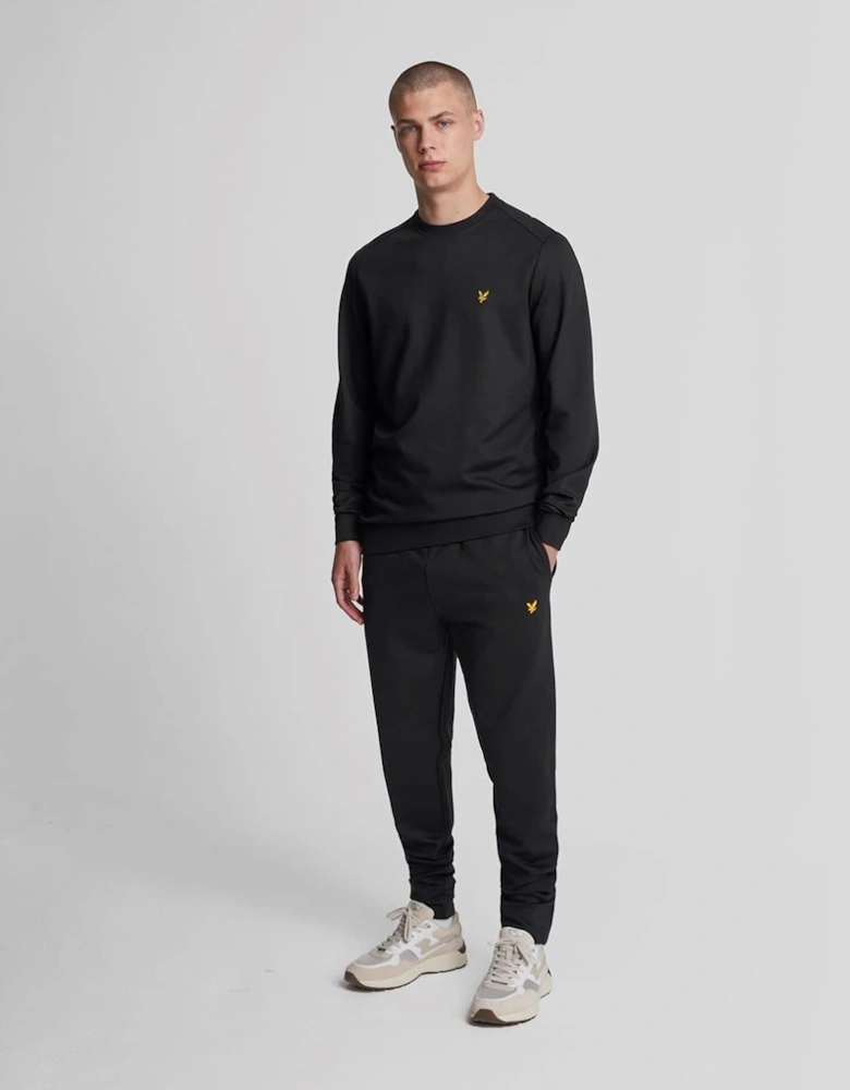 Eagle Logo Solid Patterned Slim Joggers