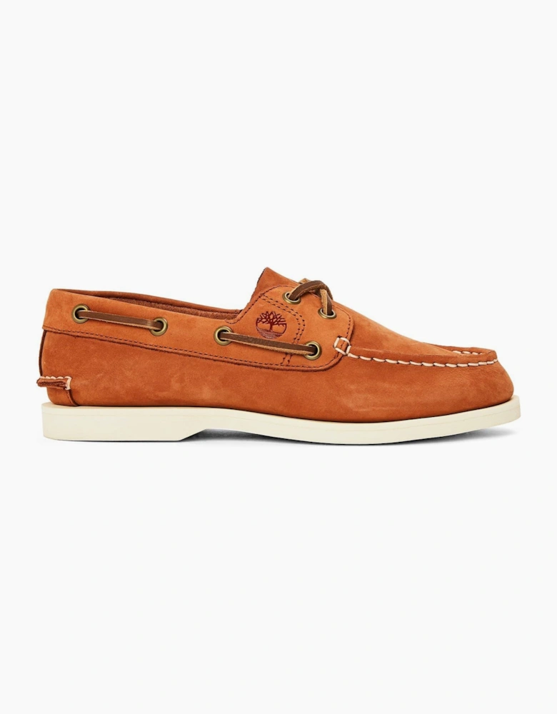 Classic Rust Nubuck Boat Shoes