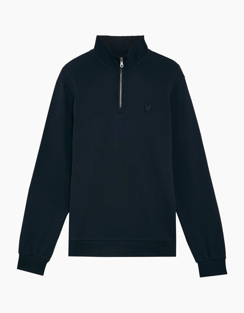 Eagle Zip Neck Long Sleeve Sweatshirt