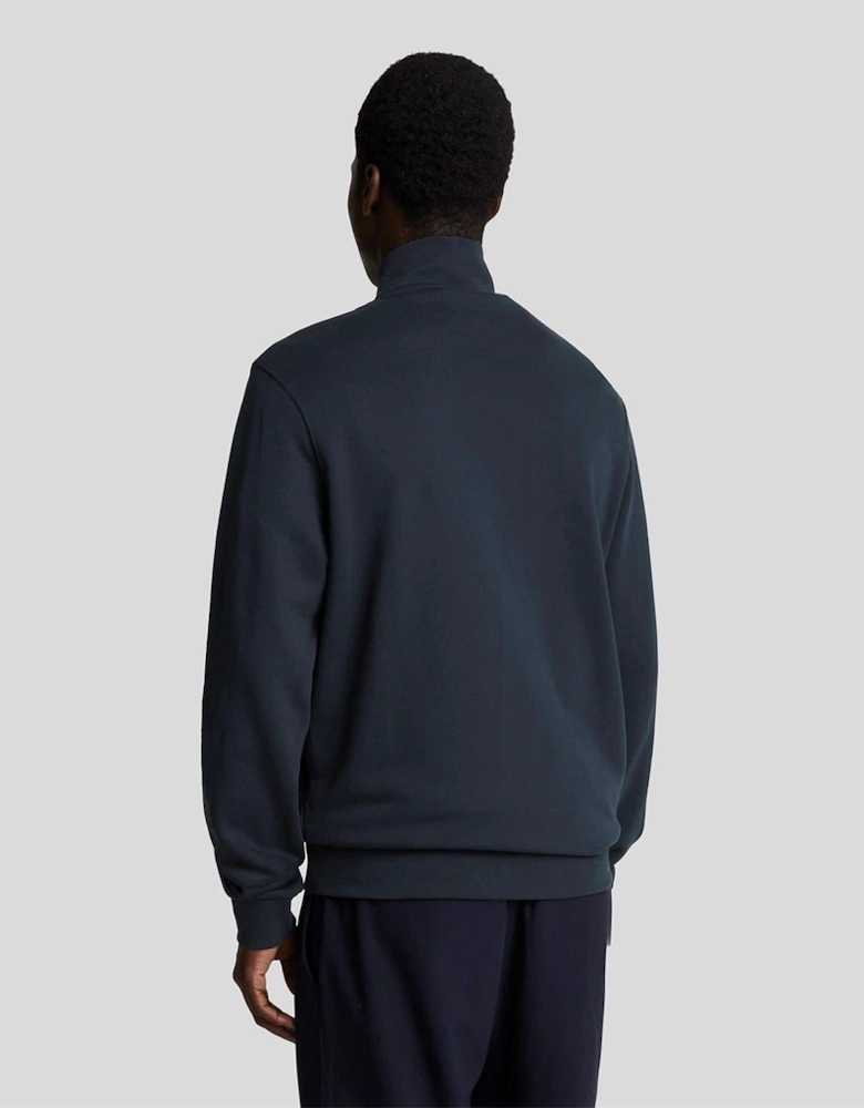 Eagle Zip Neck Long Sleeve Sweatshirt