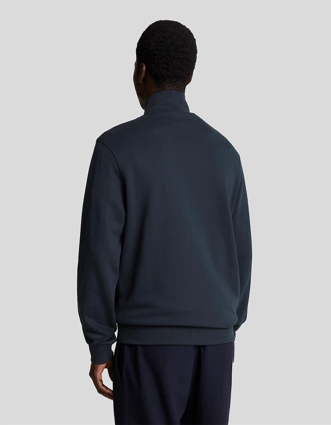 Eagle Zip Neck Long Sleeve Sweatshirt