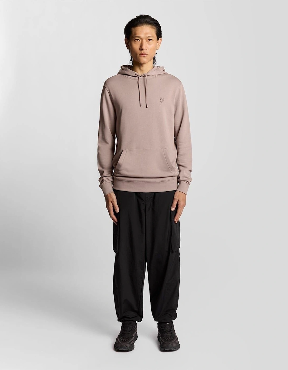 Embroidered Hooded Neck Long Sleeve Sweatshirt