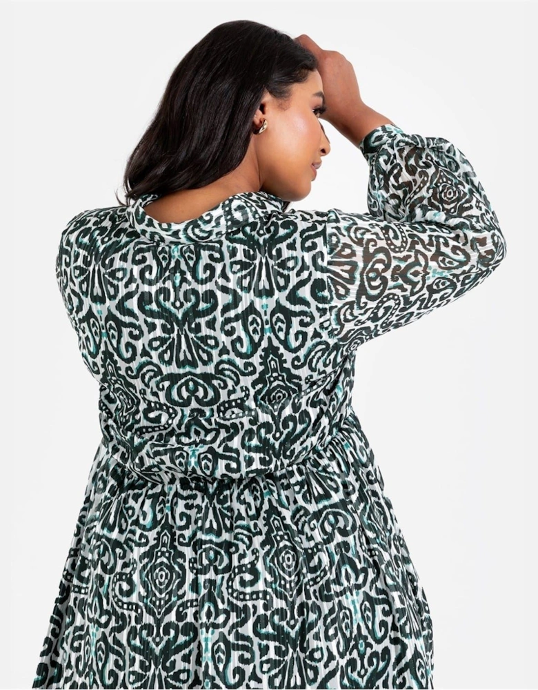 Mini Long Sleeve Shirt Dress